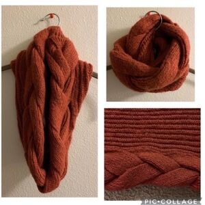 World Market Braided Infinity Sweater Scarf Boho Bohemian